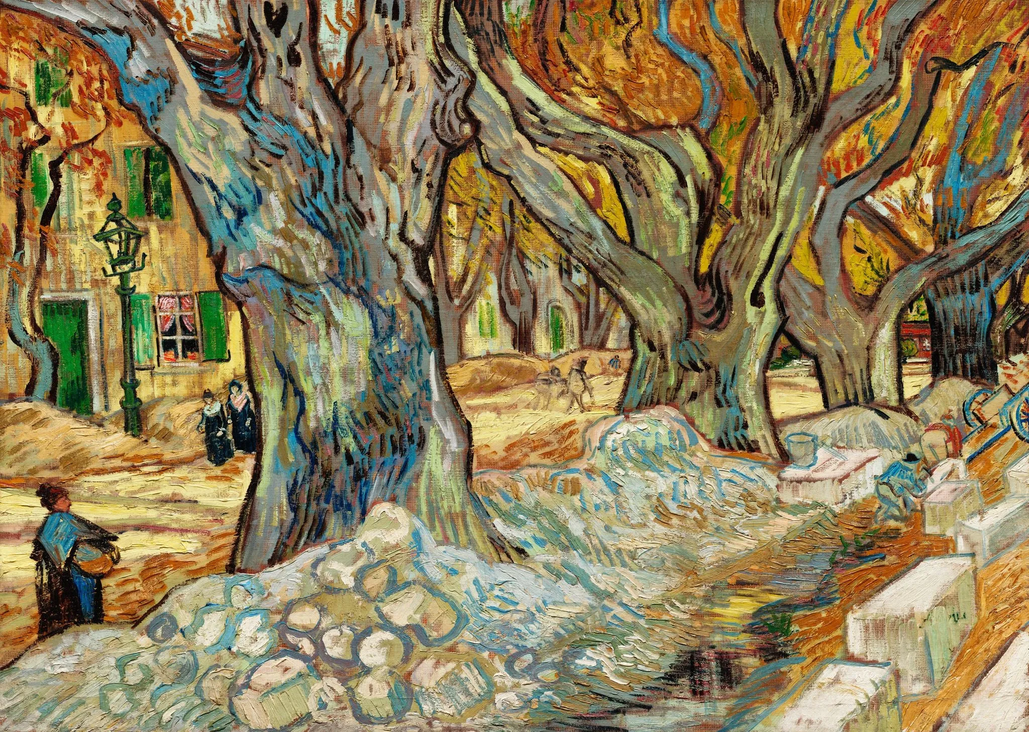 Vincent Van Gogh - The Large Plane Trees (Road Menders at Saint-Rémy) (1889)