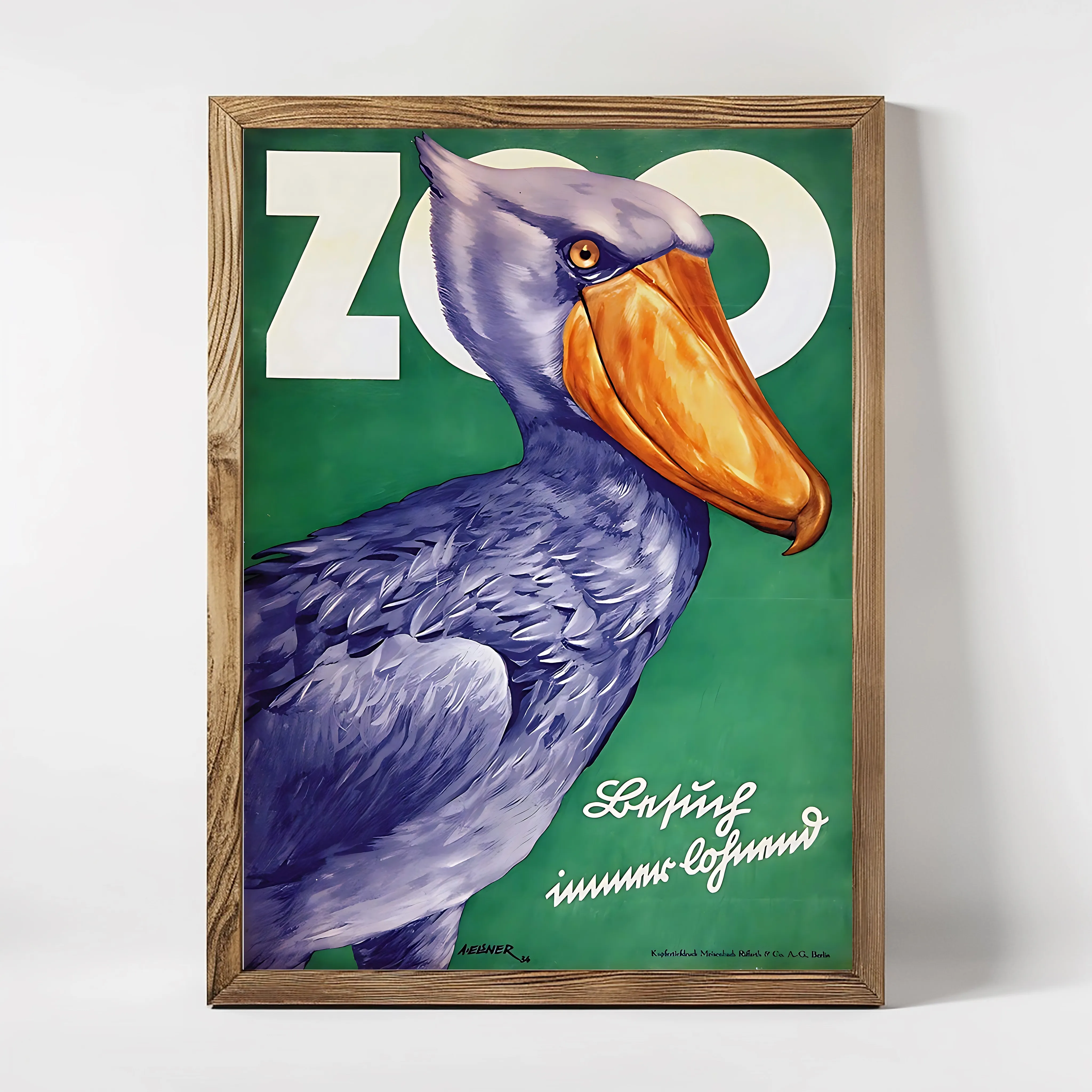 The shoebill Zoo poster