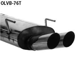 BASTUCK Zadný tlmič výfuku s dvojitou koncovkou 2 × Ø 76 mm – OLVB-76T