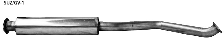 BASTUCK Predný tlmič výfuku – SUZ/GV-1