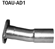 BASTUCK TOAU-AD1 -adaptér pre kompletná výfuková sústava s prírubou – TOAU-AD1