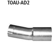 BASTUCK Adaptér pre kompletná výfuková sústava bez príruba – TOAU-AD2