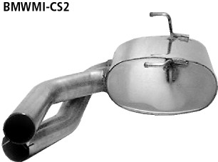 BASTUCK Predný tlmič výfuku – BMWMI-CS2