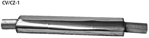 BASTUCK Predný tlmič výfuku – CV/CZ-1