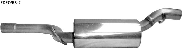 BASTUCK Zadný tlmič výfuku – FDFO/RS-2