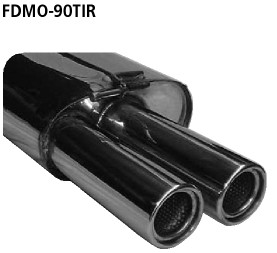 BASTUCK Zadný tlmič výfuku s dvojitou koncovkou vpravo 2 × Ø 90 mm – FDMO-90TIR