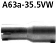 BASTUCK Adaptér kompletná výfuková sústava na priemer Ø 35.5 mm sériové vyhotovenie – A63A-35.5VW