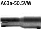 BASTUCK Adaptér kompletná výfuková sústava na sériové vyhotovenie na priemer Ø 50.5 mm – A63A-50.5VW