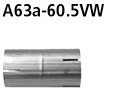 BASTUCK Adaptér kompletná výfuková sústava na sériové vyhotovenie na priemer Ø 60.5 mm – A63A-60.5VW