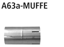BASTUCK Spojka potrubia Ø 63 na priemer Ø 63 mm – A63A-MUFFE