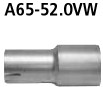 BASTUCK Adaptér zadného tlmiča na sériový výfuk na priemer Ø 52.0 mm – A65-52.0VW