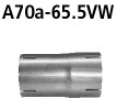BASTUCK Adaptér kompletná výfuková sústava na sériové vyhotovenie na priemer Ø 65.5 mm – A70A-65.5/180