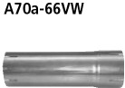 BASTUCK Adaptér kompletná výfuková sústava na sériové vyhotovenie na priemer Ø 66.0 mm – A70A-66VW