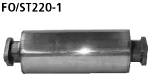 BASTUCK Predný tlmič výfuku (pri Turbo modeloch nie potrebné) – FO/ST220-1