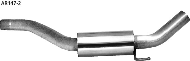 BASTUCK Stredný tlmič výfuku – AR147-2
