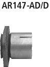 BASTUCK Predný adaptér 2-otvor pre Alfa Romeo 147 1.9l JTD (85 KW) – AR147-AD/D