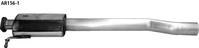 BASTUCK Predný tlmič výfuku – AR156-1