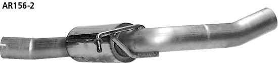 BASTUCK Stredný tlmič výfuku – AR156-2