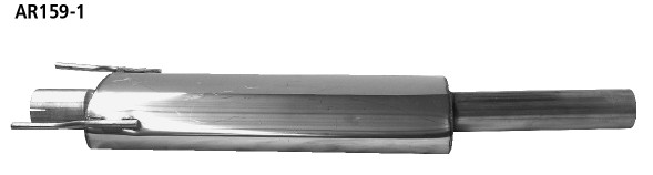 BASTUCK Predný tlmič výfuku 2WD – AR159-1