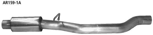 BASTUCK Predný tlmič výfuku 4WD – AR159-1A