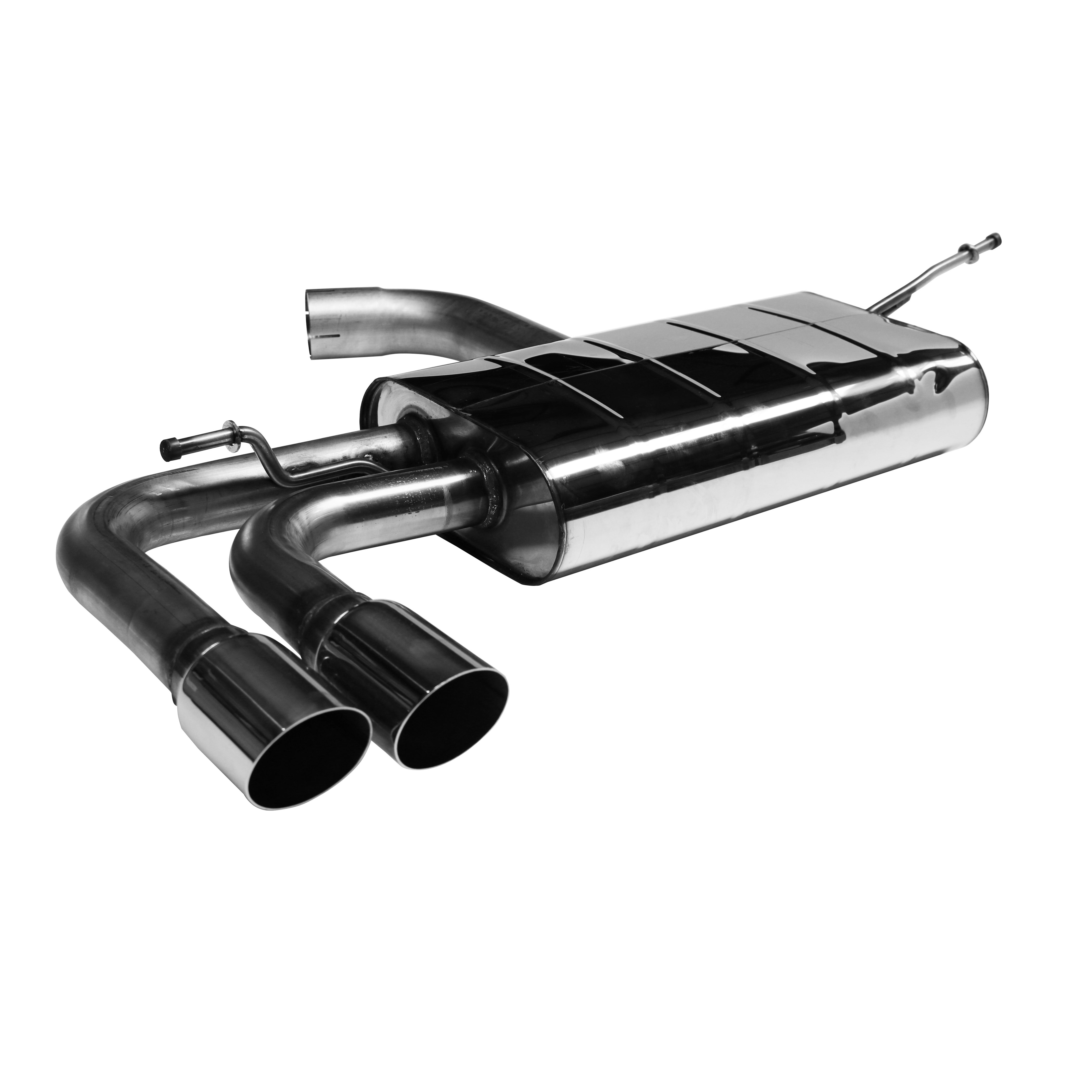 BASTUCK Zadný tlmič výfuku s dvojitou koncovkou vľavo, 2 × Ø 76 mm, 20° šikmo zrezaná, 3-dverové + Sportback – AUA3/8V-76S