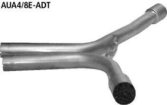 BASTUCK Y- spojovacie potrubie pre použitie samostatného zadného tlmiča (len 1.8l Turbo) – AUA4/8E-ADT