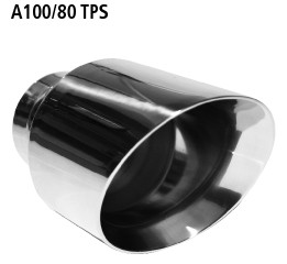 BASTUCK RACE S koncovka výfuku, dĺžka 150 mm, Ø 100 mm, 30° šikmé zrezanie, pripojenie Ø 63,5 mm – A100/80TPS