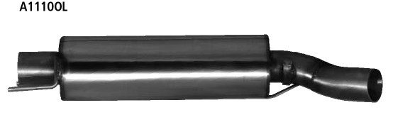 BASTUCK Predný tlmič výfuku – A1110OL