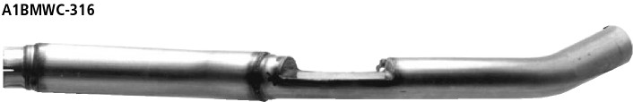 BASTUCK Predný tlmič výfuku 316i 1.9l Compact – A1BMWC-316