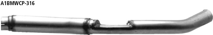 BASTUCK Náhradné výfukové potrubie – A1BMWCP-316