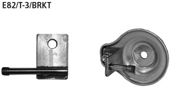 BASTUCK Držiak pre súpravu koncoviek výfuku vpravo – E82/T-3/BRKT