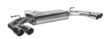 BASTUCK Zadný tlmič výfuku s dvojitou koncovkou vľavo + vpravo, 2 × Ø 76 mm s lemom, 20° šikmo zrezaná, sedan – AUA3/8V-SQ76E