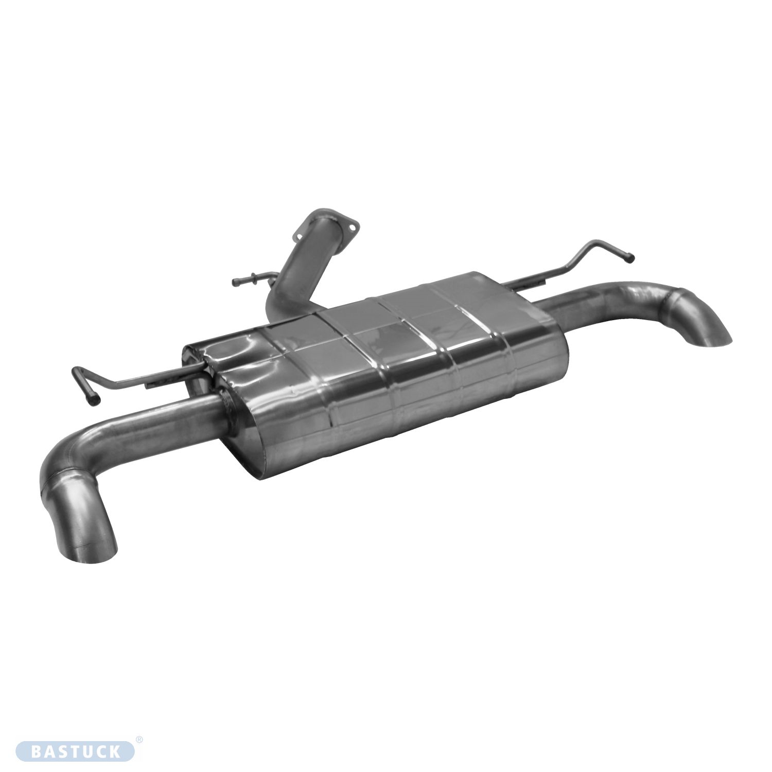 BASTUCK Zadný tlmič výfuku s 1x výstup Ø 63 mm vľavo + vpravo – KIACE/CD-X/63