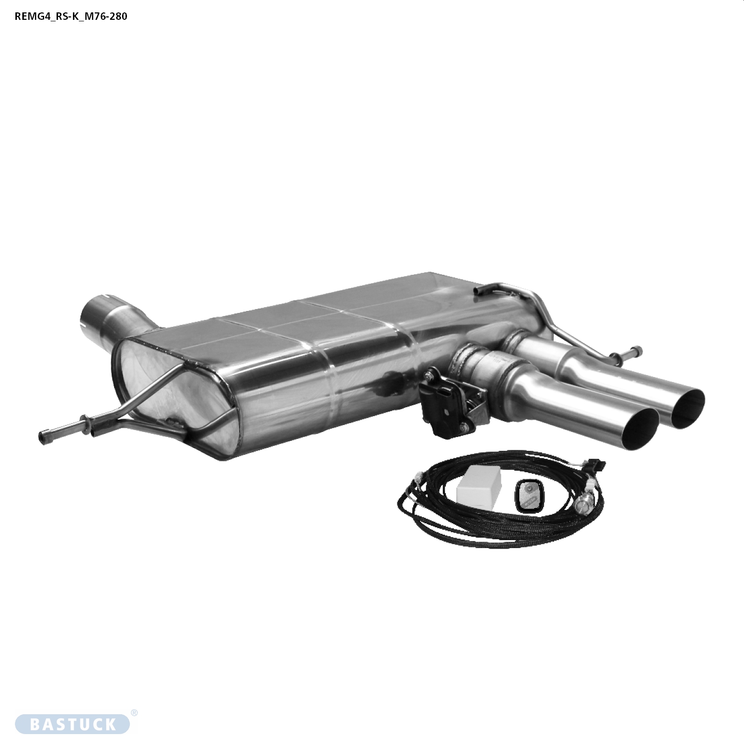 BASTUCK Zadný tlmič výfuku – REMG4/RS-K/M76-280