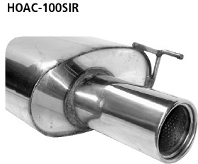 BASTUCK Zadný tlmič výfuku s jednoduchou koncovkou vpravo 1 × Ø 100 mm – HOAC-100SIR