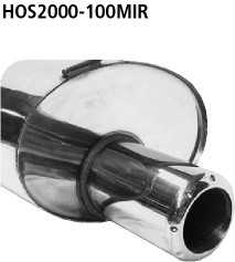 BASTUCK Zadný tlmič výfuku – HOS2000-100MIR
