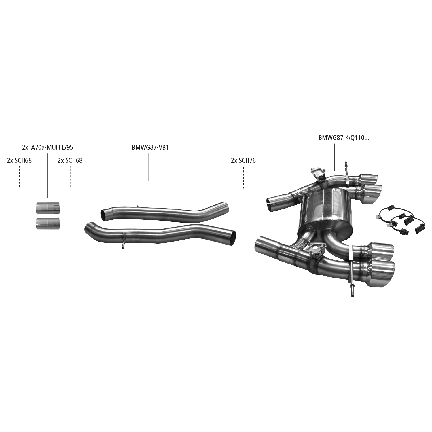 Nákres BMW 2er M2 M2 (G87) od roku výroby 2021