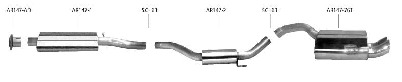 Nákres Alfa Romeo 147 147