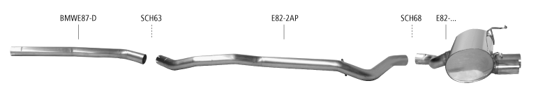 Nákres BMW 1er E82 123d
