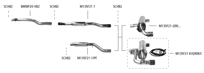 Nákres BMW 1er F20/F21 (inkl. M135i / M140i) 1er F20/F21 3.0l Turbo (M140i) facelift LCI od 07/2016