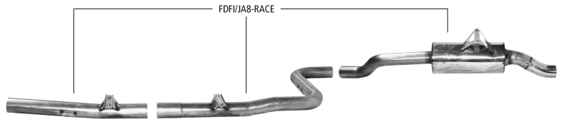 Nákres Ford Fiesta Fiesta JA8 (od r. v. 2008) Gruppe A - pretekárska sústava