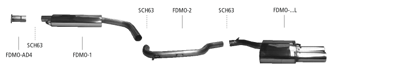 Nákres Ford Mondeo 2 Mondeo 2 (r. v. 2000-2007) sedan 1 ESD 4 valce