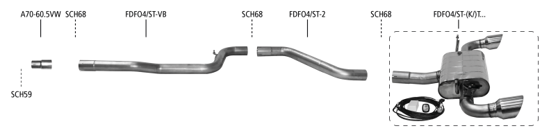 Nákres Ford Focus 4 Focus 4 2.3l EcoBoost ST od 2019