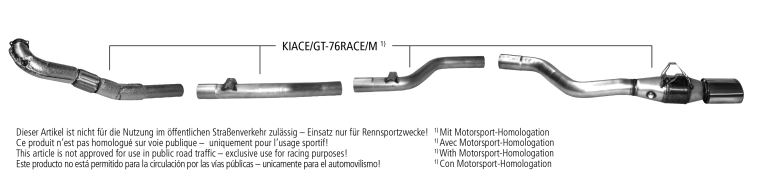 Nákres Kia Ceed / ProCeed Ceed GT 1.6l Turbo JD pretekárska sústava (XL)