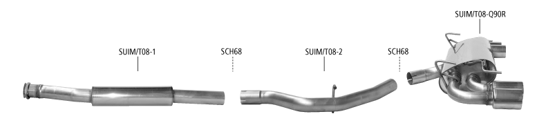 Nákres Subaru Impreza Impreza WRX STI Schrägheck (od r. v. 2008)