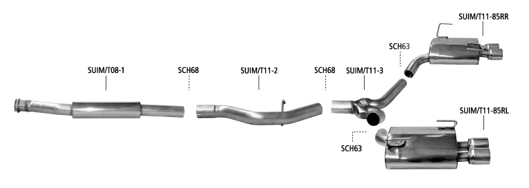 Nákres Subaru Impreza WRX STI Stufenheck (od r. v. 2011)