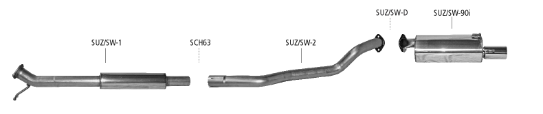 Nákres Suzuki Swift Typ EZ/MZ Swift Typ EZ/MZ okrem Sport 1600