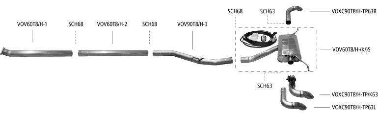 Nákres Volvo XC90 XC90 T8 Twin Engine Hybrid AWD od r. v. 2018