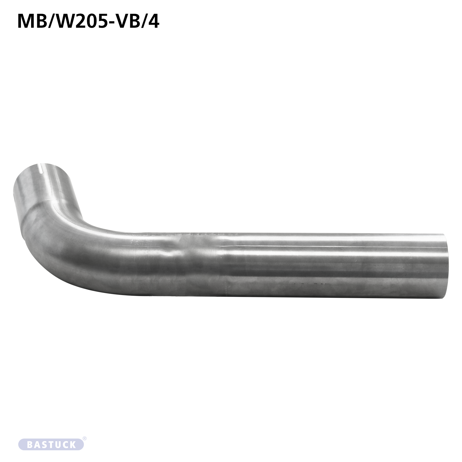 BASTUCK Spojovacie potrubie ku predný tlmič výfuku, 4-valce bez filter pevných častíc do 2018 – MB/W205-VB/4