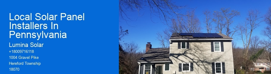 Local Solar Panel Installers In Pennsylvania